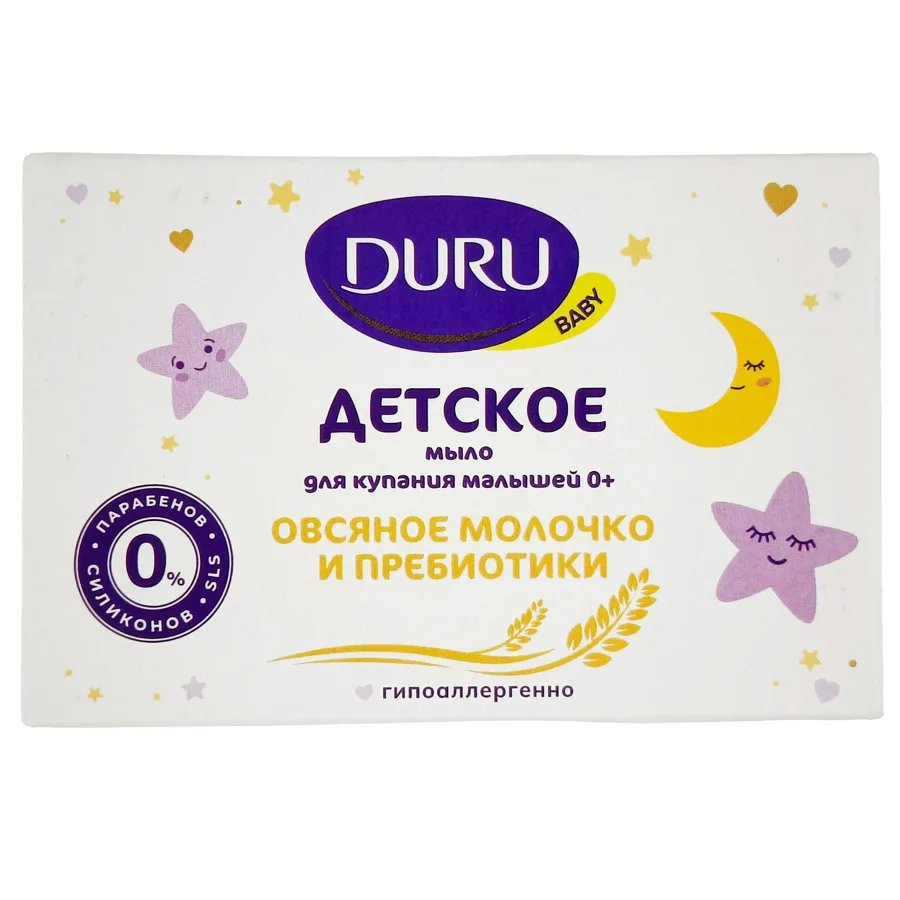 Мыло детское для купания Duru Baby Овсяное молочко и пребиотики, 80 г