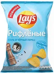 Чипсы ЛЕЙС соль и черный перец 70г