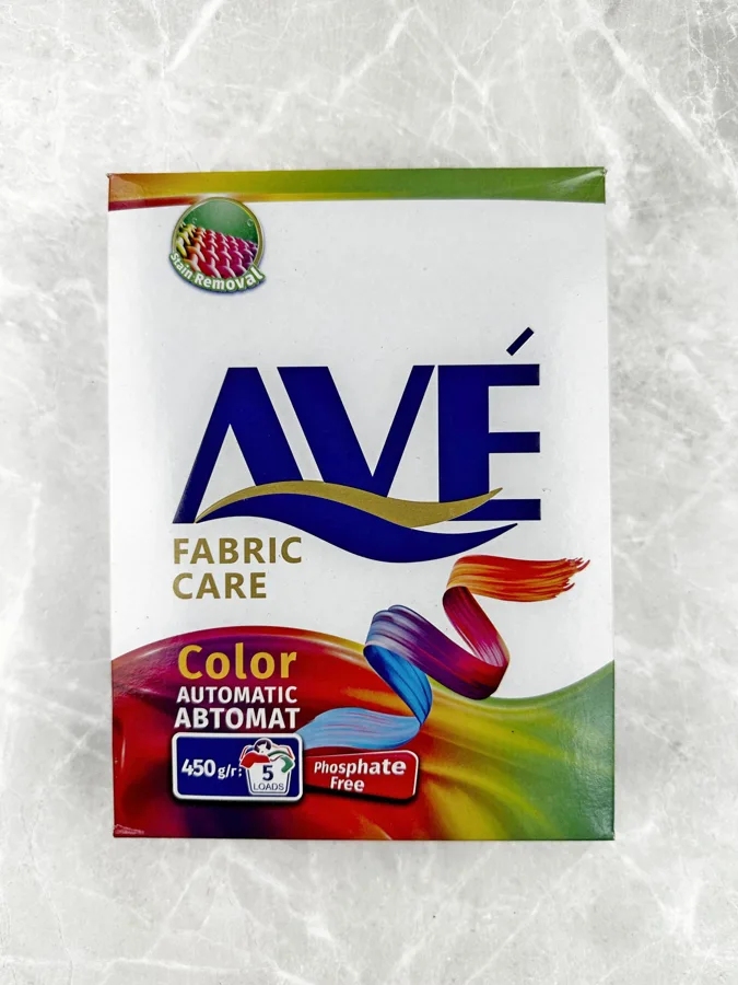 Стиральный порошок Ave Fabric Care, автомат, для цветных вещей, 450г