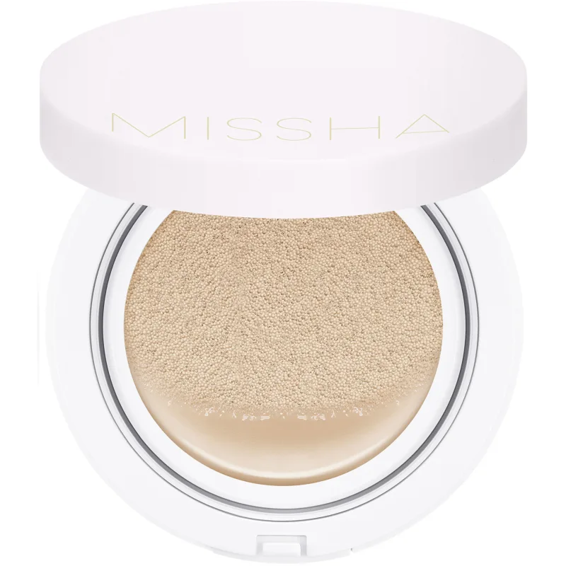 Тональный кушон Missha Magic Cushion Cover Lasting, с устойчивым покрытием, тон: 21 нейтральный светло-бежевый, 15г