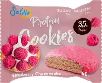Печенье Protein cookies 35%протеина Малиновый чизкейк 60г