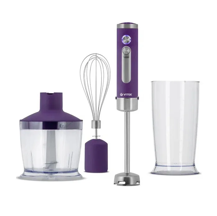 Погружной блендер Vitek VT-3408, Фиолетовый, 800Вт