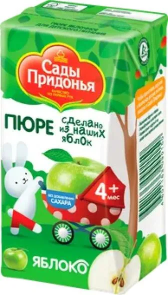 Пюре Сады Придонья Яблоко, 125 г