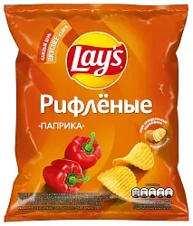 Чипсы ЛЕЙС рифленые паприка 70г