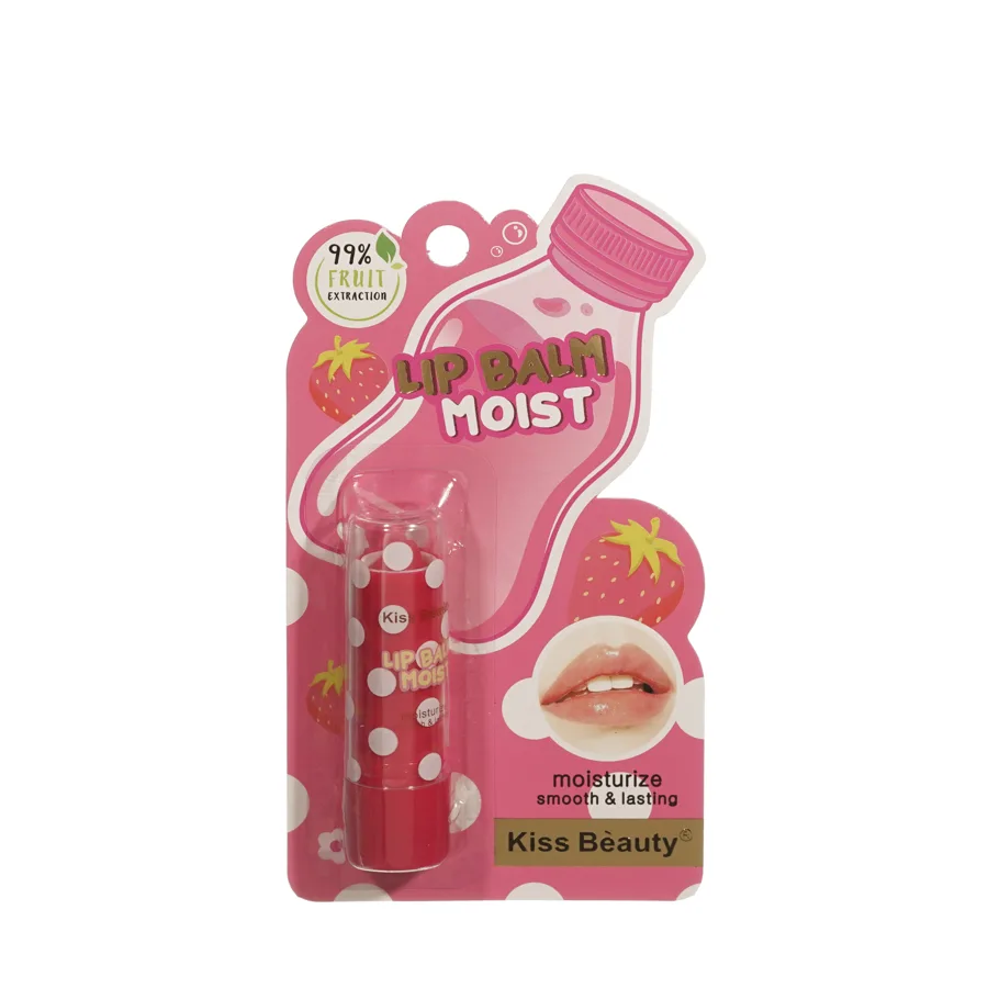 Kiss Beauty для губ бальз. Lip Balm Moist с ароматом клубники 3,5Г