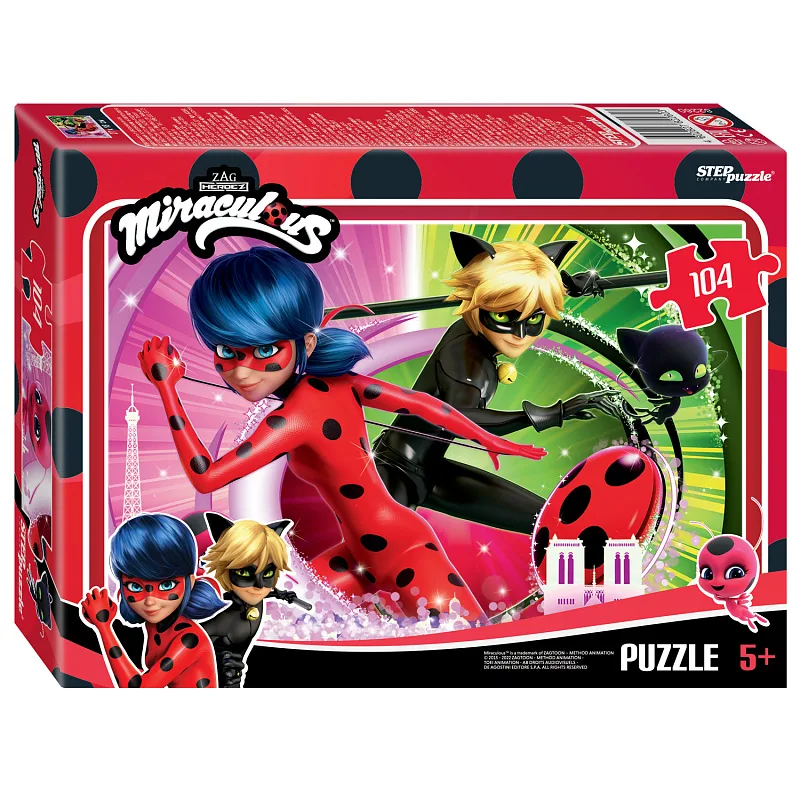 Пазл Step Puzzle Леди Баг и Супер-Кот, 104 детали