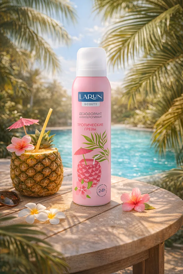 Дезодорант антиперспирант Larun Beauty Тропические грезы, 24 часа, спрей, 150мл