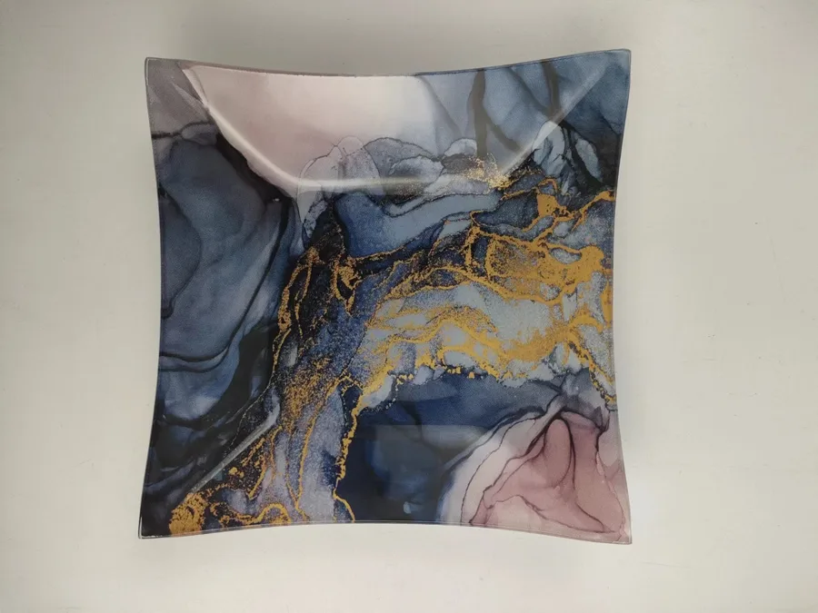 Блюдо Fresco, стекло, квадрат, 20x20x3см