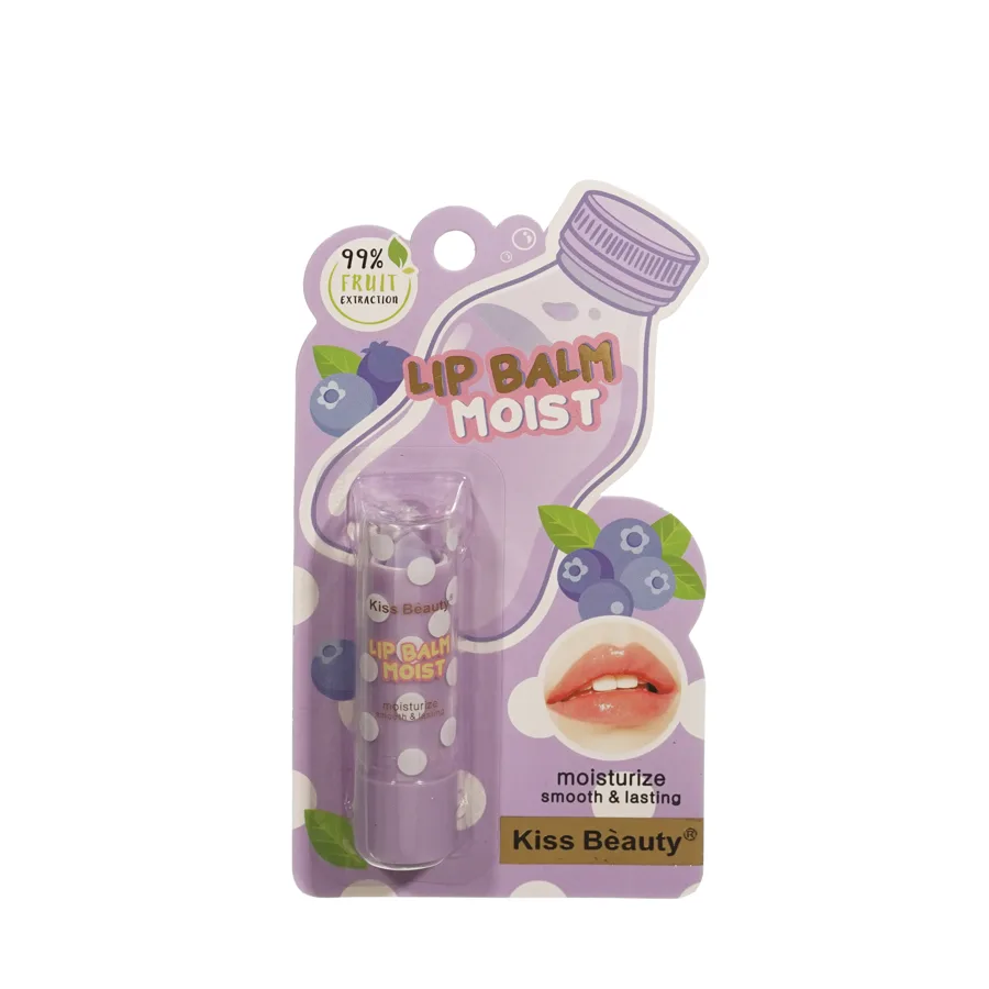 Kiss Beauty для губ бальз. Lip Balm Moist с ароматом черники 3,5Г
