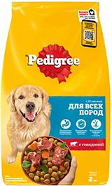 КОРМ ДЛЯ СОБАК ПЕДИГРИ, С ГОВЯДИНОЙ, СУХОЙ, 2 КГ