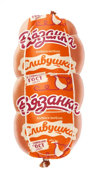 Колбаса Вязанка Сливушка вареная и/о 375г/10