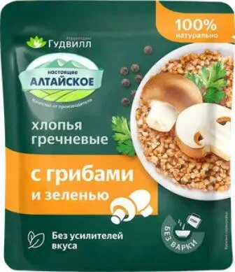Хлопья гречневые Гудвилл с грибами, 40г