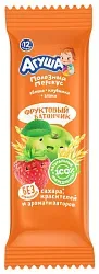 Батончик фруктовый АГУША яблоко клубника злаки м/у 15г