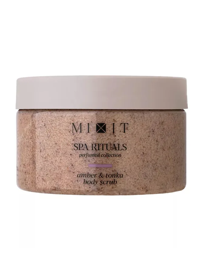Скраб для тела Mixit Spa Rituals Amber & Tonka, сахарно-солевой, 300г