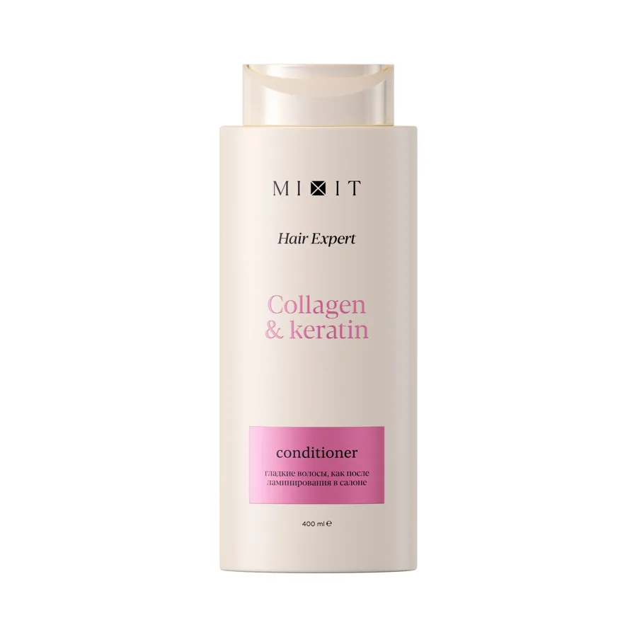 Кондиционер Mixit 400мл Collagen&Keratin Ламинирующий