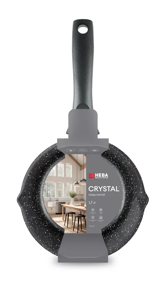 Ковш с антипригарным покрытием НМП Кристал (Crystal), 1.7л