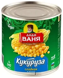 Кукуруза ДЯДЯ ВАНЯ ж/б 340г