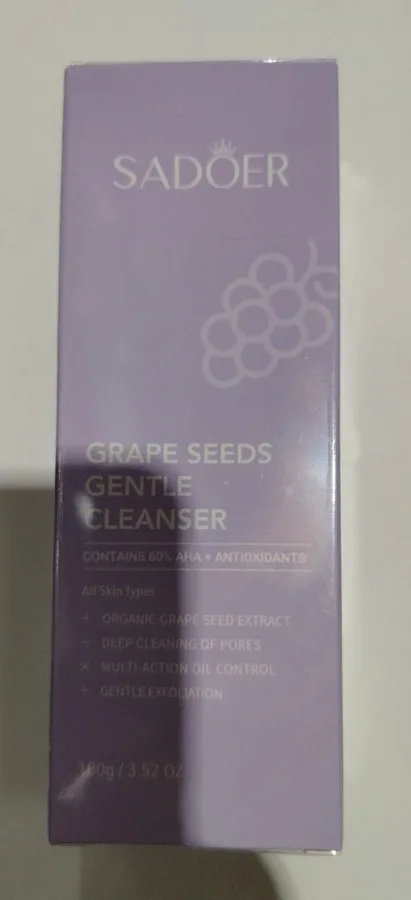 Пенка для умывания Sadoer Grape Seeds Gentle, с экстрактом виноградных косточек, 100мл