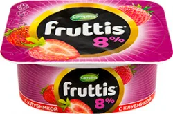 ЙОГУРТНЫЙ ПРОДУКТ ФРУТТИС, ЯБЛОКО/ГРУША/КЛУБНИКА, 8%, 115 Г