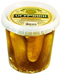 Огурцы РАЗНОСОЛ соленые 1кг · цена за 100 грамм