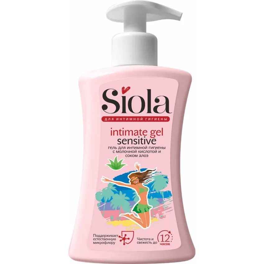 Гель для интимной гигиены Siola, сок алоэ и молочная кислота, 280мл