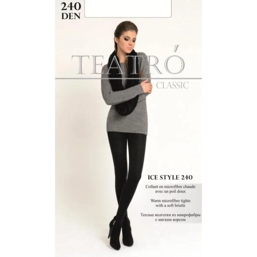 Колготки женские Teatro Айс Стиль (Ice Style), 240 ден, 2, nero