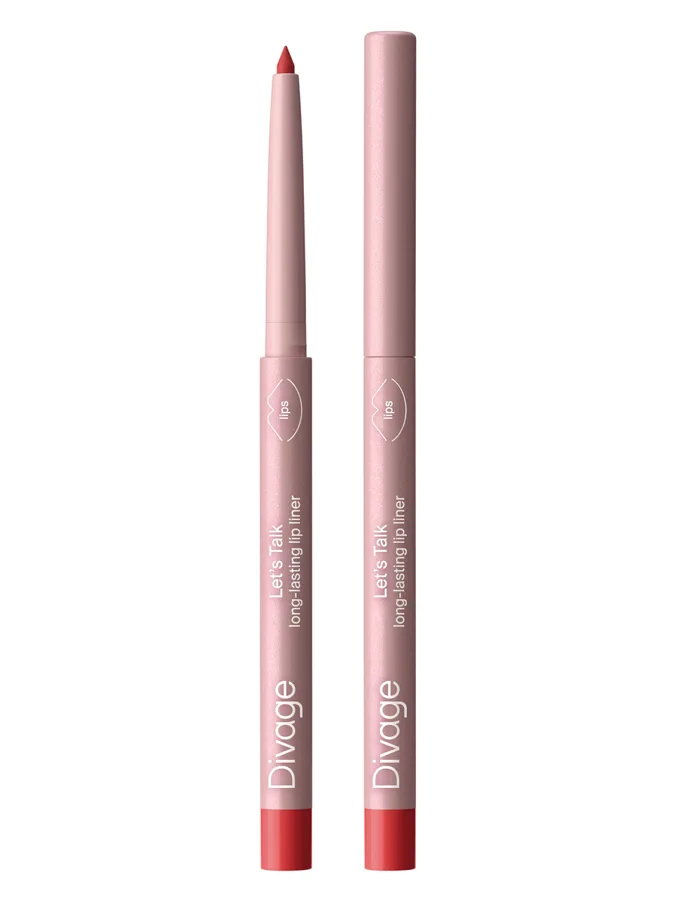 Divage Автоматический карандаш для губ Let's Talk long-lasting lip liner Тон 06 красный