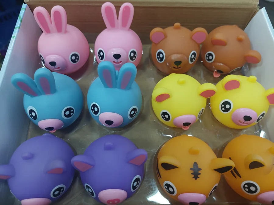 Музыкальная игрушка для малышей Jile Toys Зверек-дразнилка мини, 6см