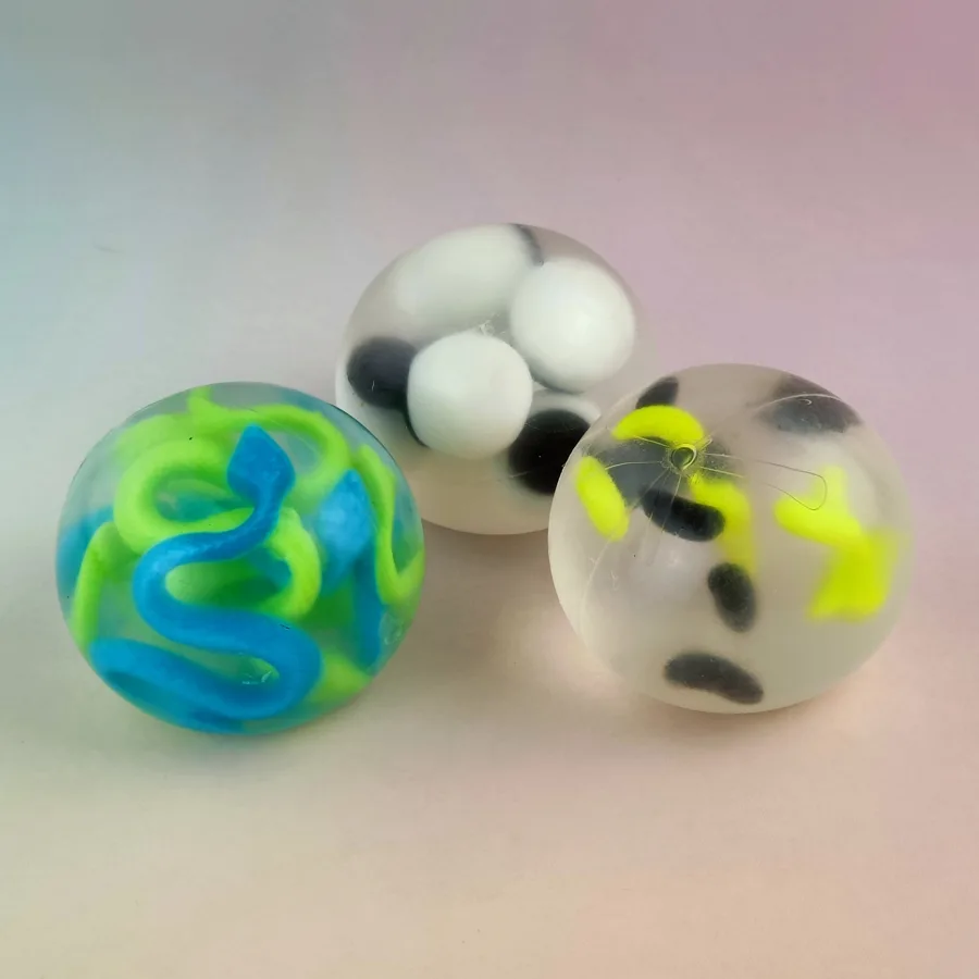 Игрушка-антистресс Jile Toys Мяч с фигурками, размер: 6 см, в ассортименте, 1 шт