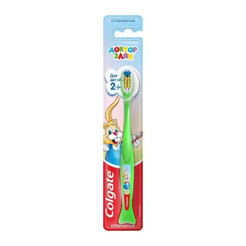 Зубная щетка Colgate Доктор заяц для детей 2+ Супермягкая в ассортименте