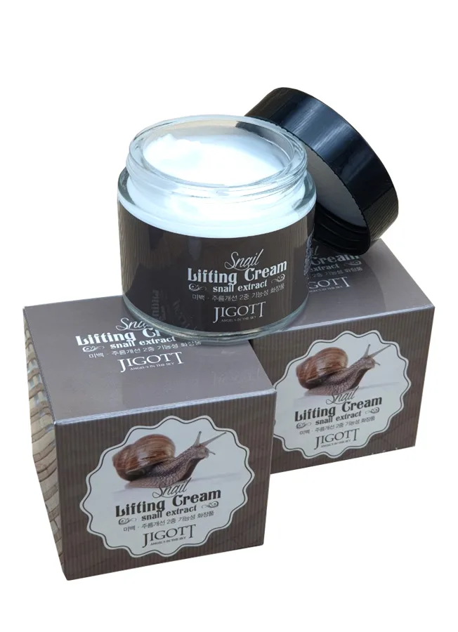 Крем для лица Jigott Snail Lifting Cream, с экстрактом слизи улитки, 70мл