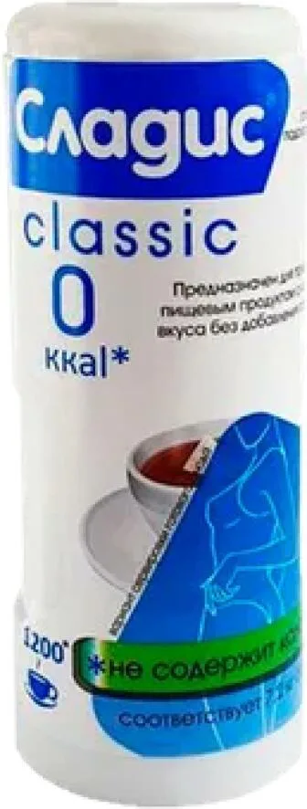Столовый подсластитель Сладис 1200 таб., 74,4 г