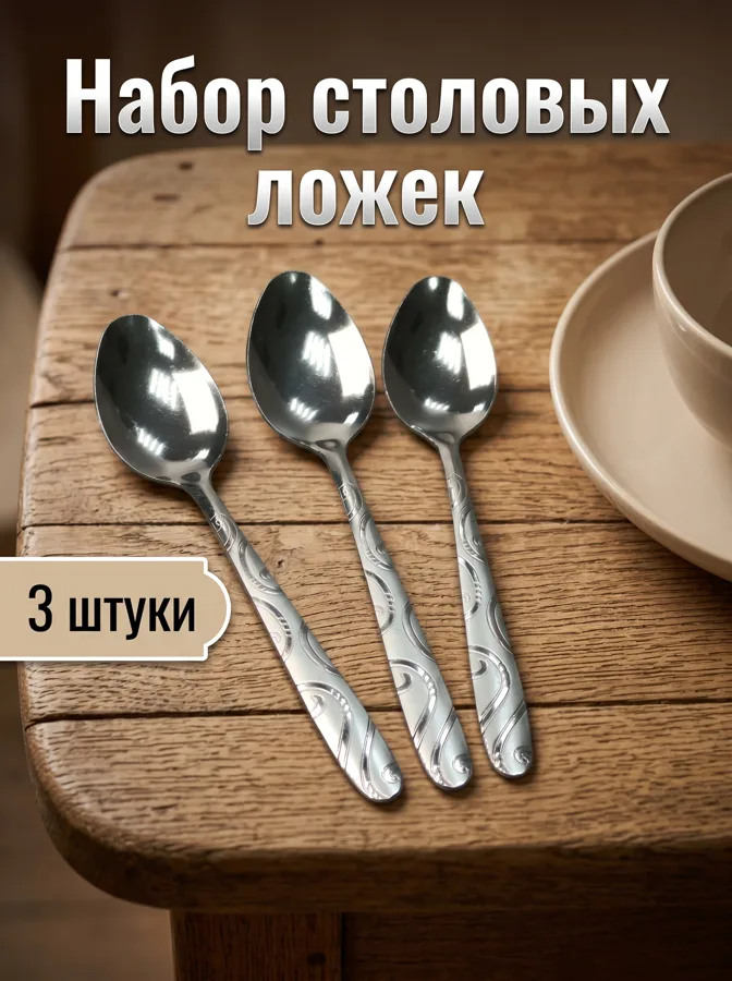 Набор ложек столовых Fresco Avalon, 3 шт