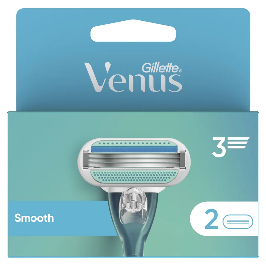 Сменные кассеты для женского бритвенного станка Gillette Venus Smooth, 2шт