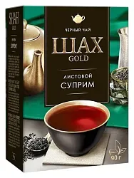 Чай ШАХ Голд Суприм листовой черный 100г