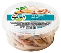 Морской микс МЕРИДИАН в рассоле 180г