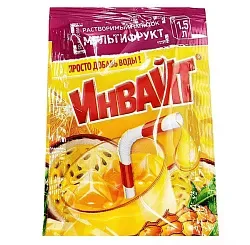 Напиток ИНВАЙТ Мультифрукт растворимый 12г