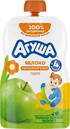 ПЮРЕ ФРУКТОВОЕ АГУША, В АССОРТИМЕНТЕ, 90 Г