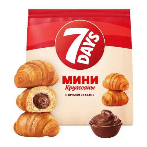 Круассан Мини с кремом какао 7Days 265г