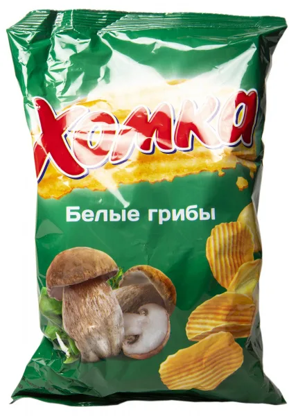 Чипсы ХОМКА 120г белые грибы пакет/10