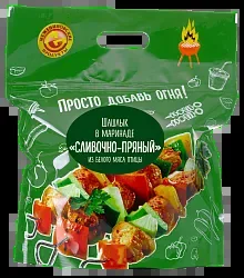 Шашлык куриный МЕЖЕНИНОВСКАЯ ПФ в сливочно-пряном маринаде охл 1кг · цена за 100 грамм