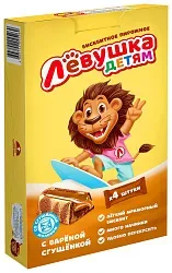 Пирожное ЛЕВУШКА бисквитное со сгущенкой 140г