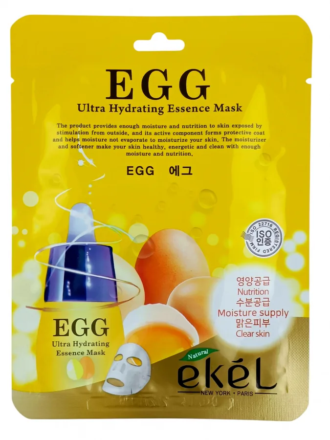 Маска для лица тканевая Ekel Ultra Hydrating Essence Mask Egg, 25 мл