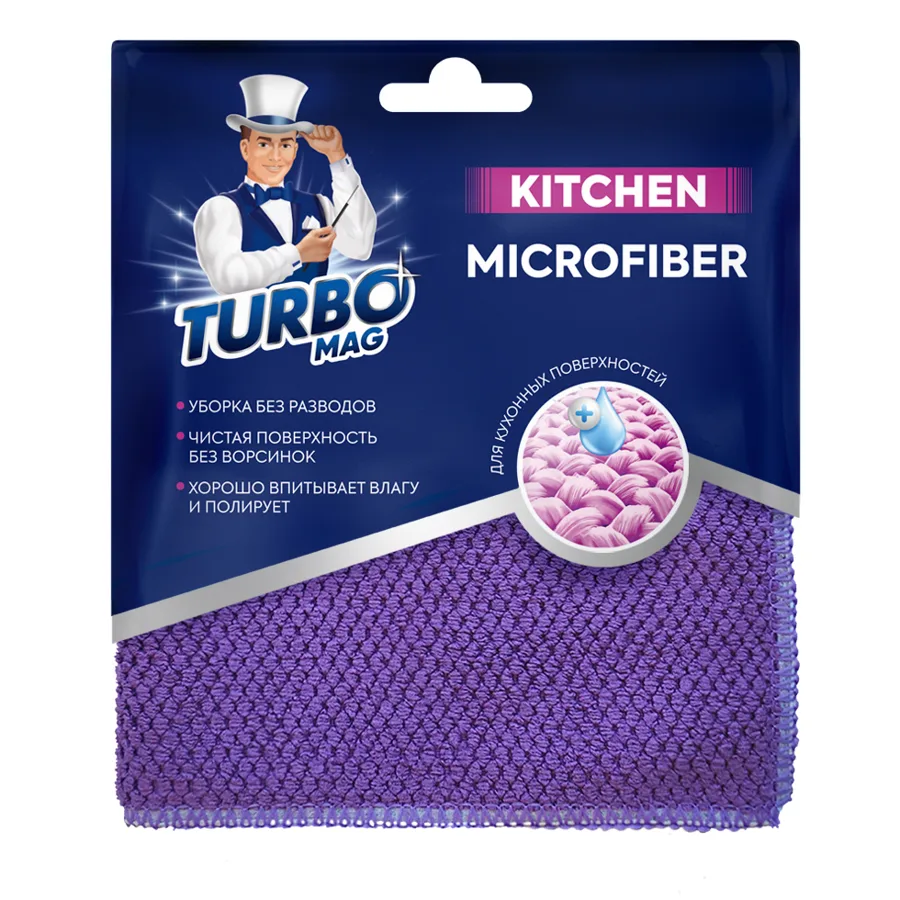 Салфетка микрофибра TurboMag Кухня 30*30см