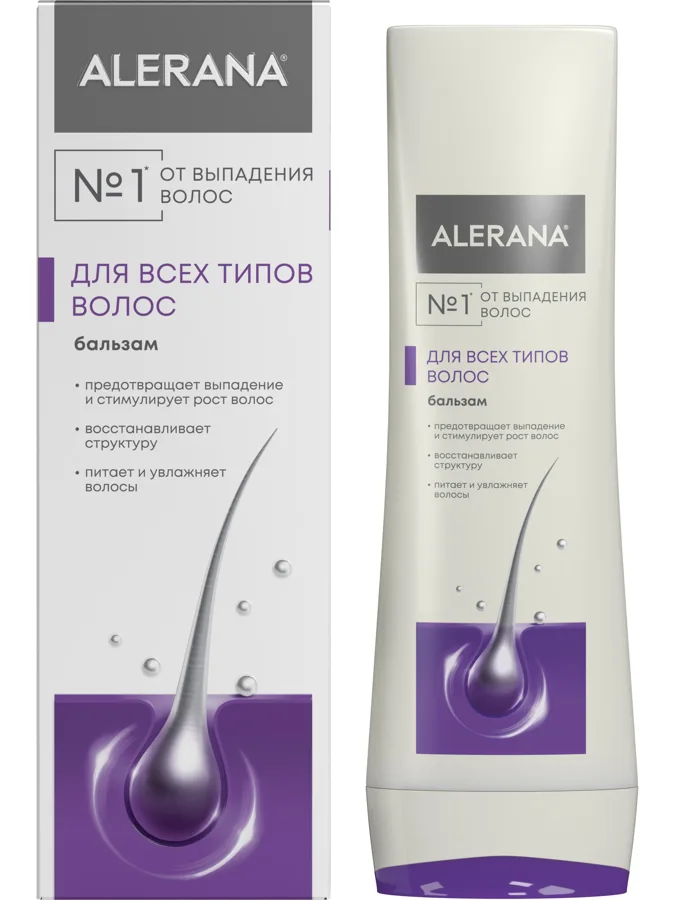 Бальзам против выпадения для всех типов волос Alerana, 200мл