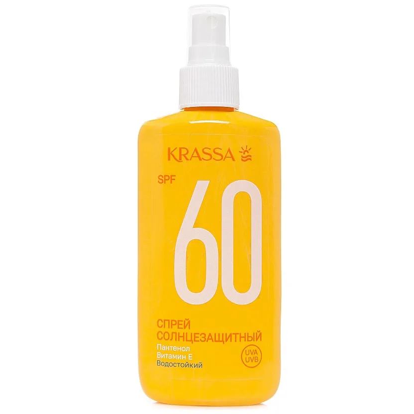 Спрей солнцезащитный Krassa, SPF 60, 150 мл