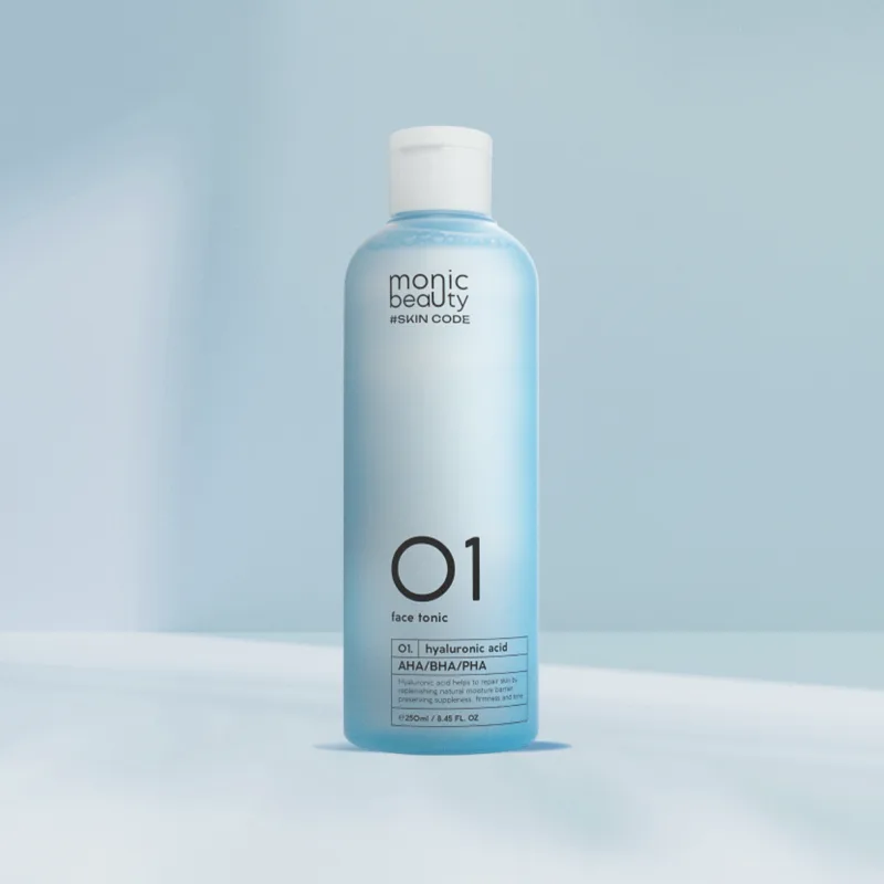 Тоник для лица Monic Beauty гиалуроновая кислота AHA, BHA, PHA, 250мл