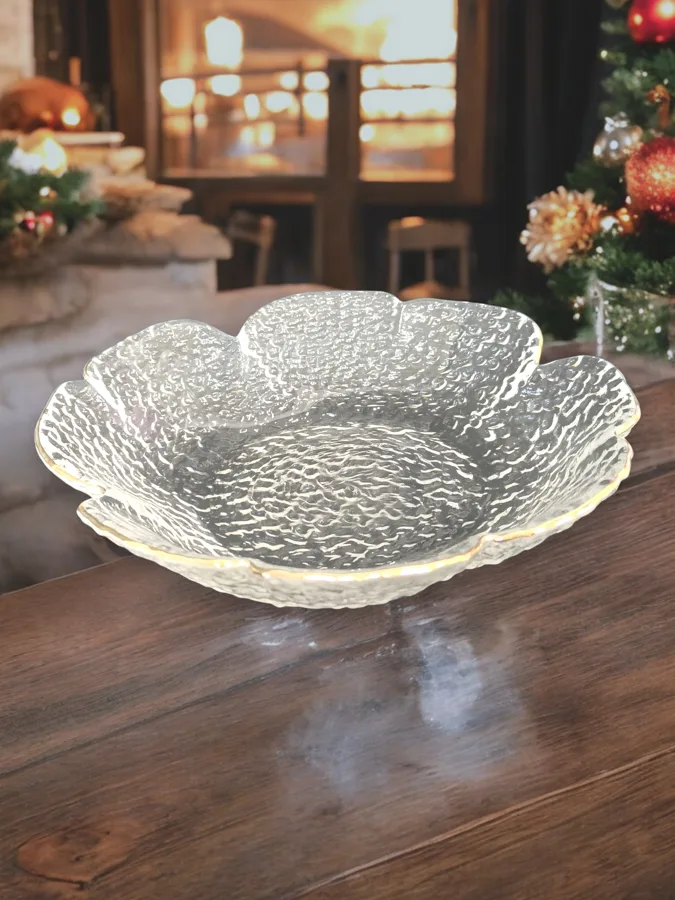 Салатник Fresco Голд Рим (Gold Rim), 14.5х14.5х3.5см