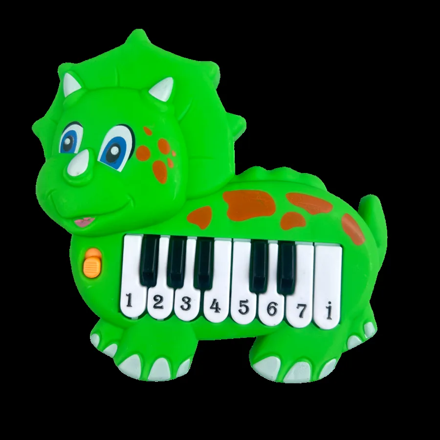 Музыкальная игрушка для малышей Jile Toys Динозаврик пианино, 15см