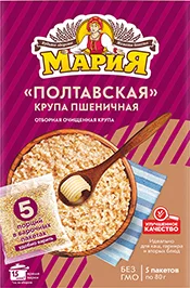 КРУПА ПШЕНИЧНАЯ ПОЛТАВСКАЯ МАРИЯ, В ПАКЕТИКАХ, 400 Г